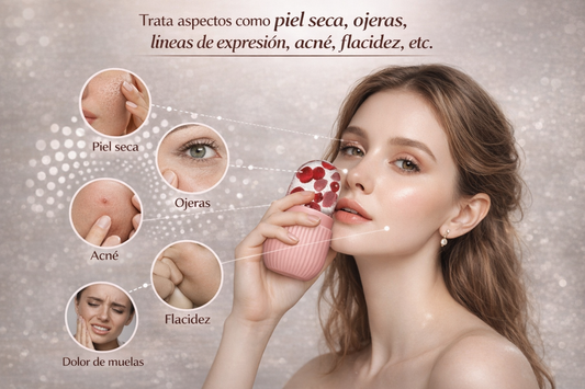Rodillo Facial de Hielo – Masajeador Facial Refrescante de Silicona
