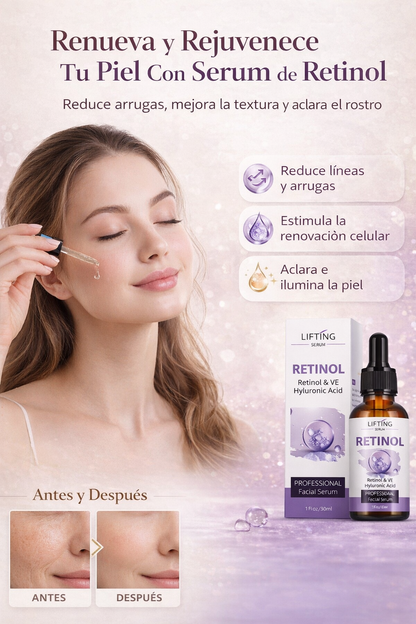 Sérum facial de Retinol