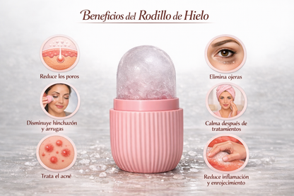 Rodillo Facial de Hielo – Masajeador Facial Refrescante de Silicona